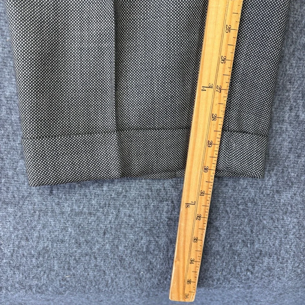 Joseph Abboud Mens 42R Suit Set Brown Black Micro Pattern Pleated 36X30